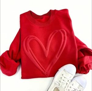 Red Heart Womens Sweatshirt